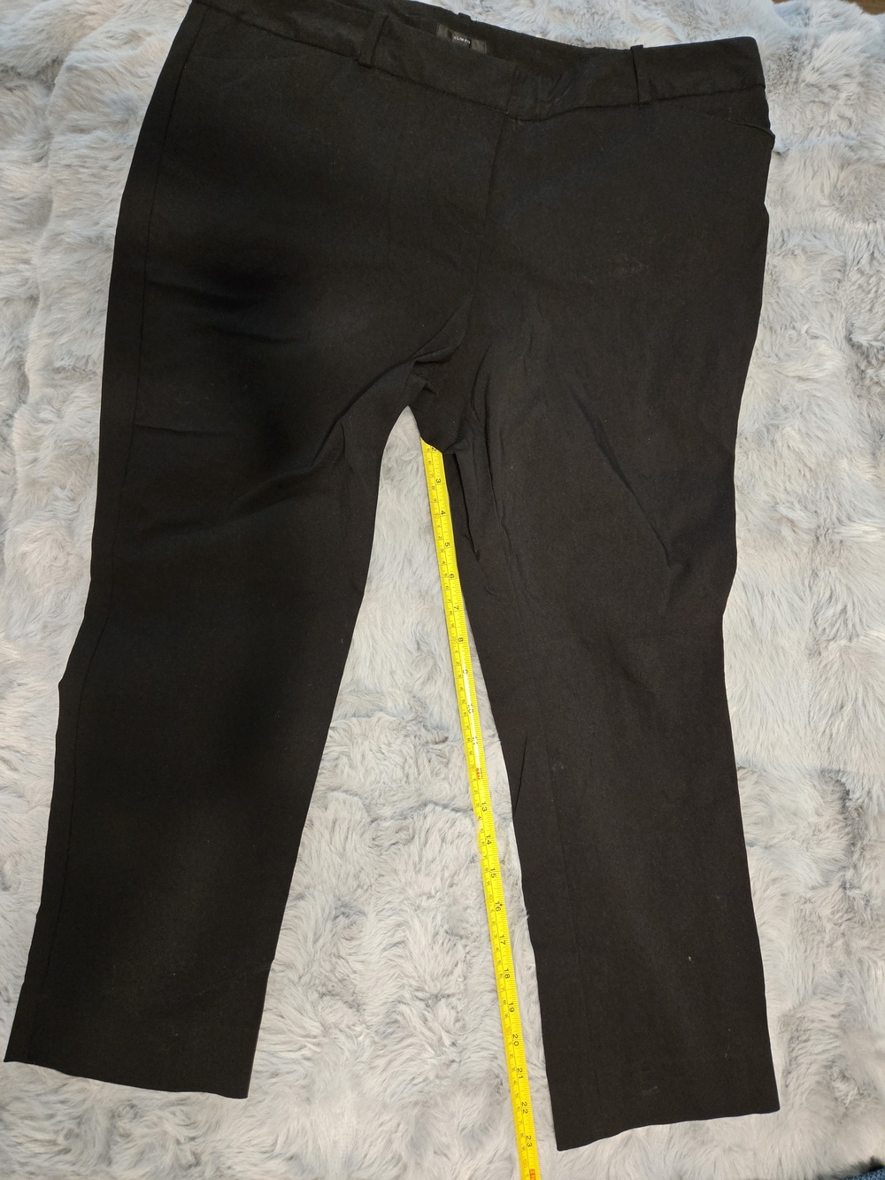 Worthington Petite Slim Fit Black Crop Dress Pants Trouser 12P
